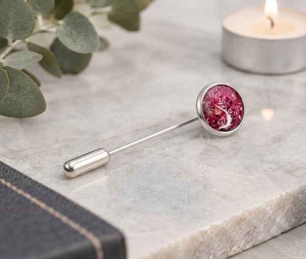 Sterling Silver Memorial Stick Pin