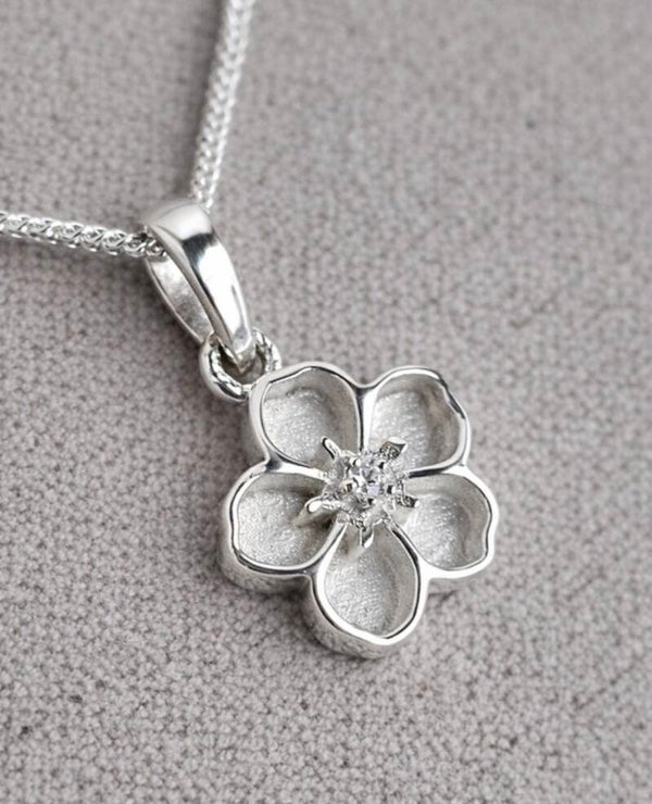 Forget me not CZ pendant