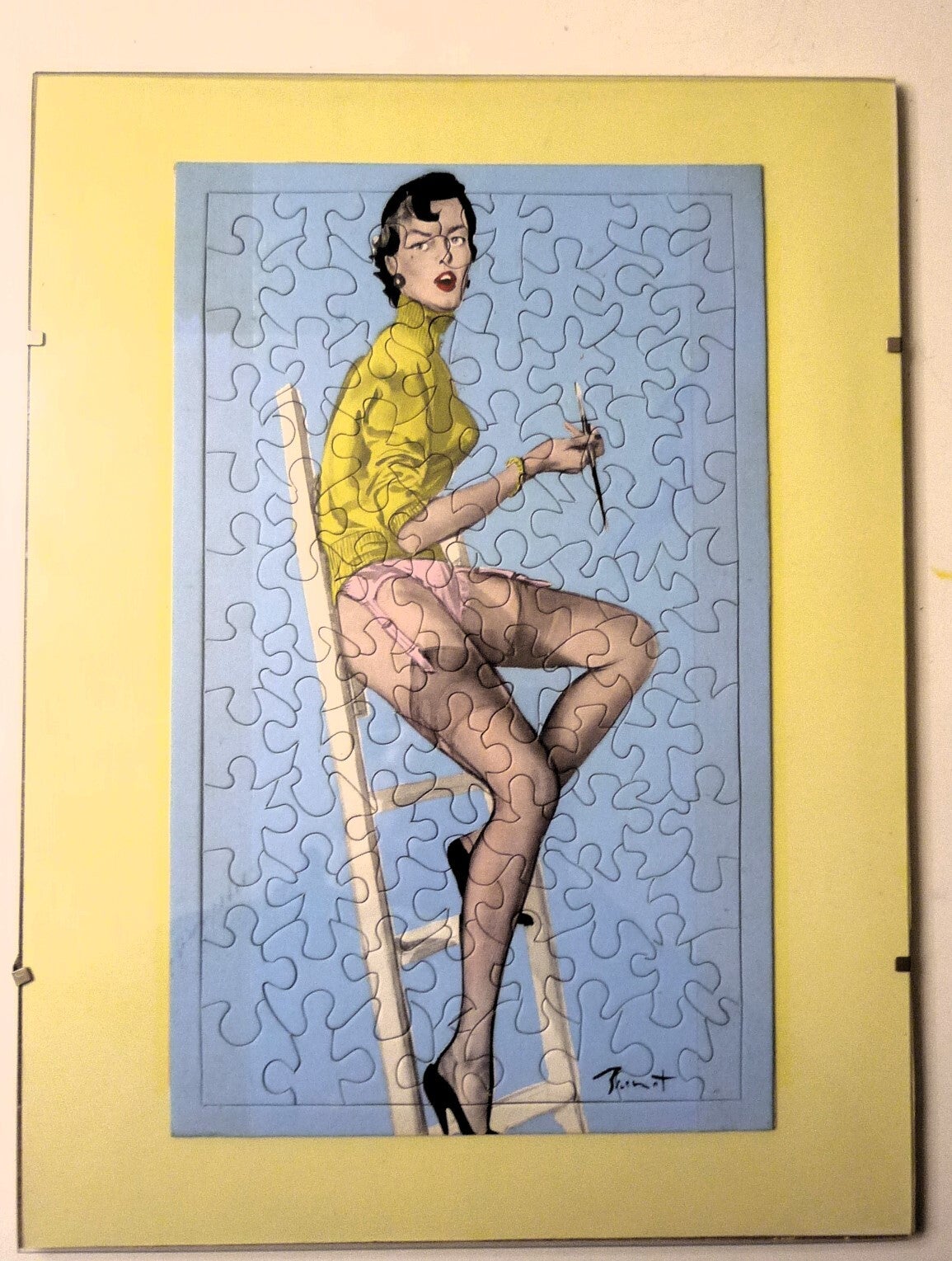 Pierre Brenot pin-up puzzle