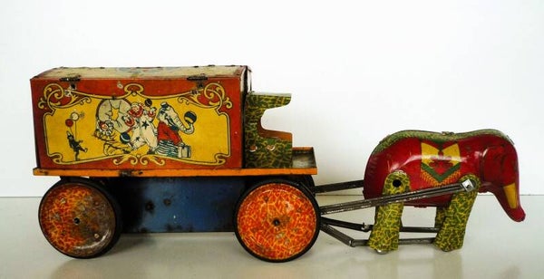 Tin Lindstrom Barnum and Bailey Circus Wagon