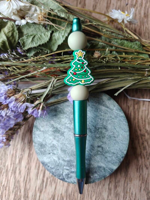 Accessoires: kralenstylo kerst