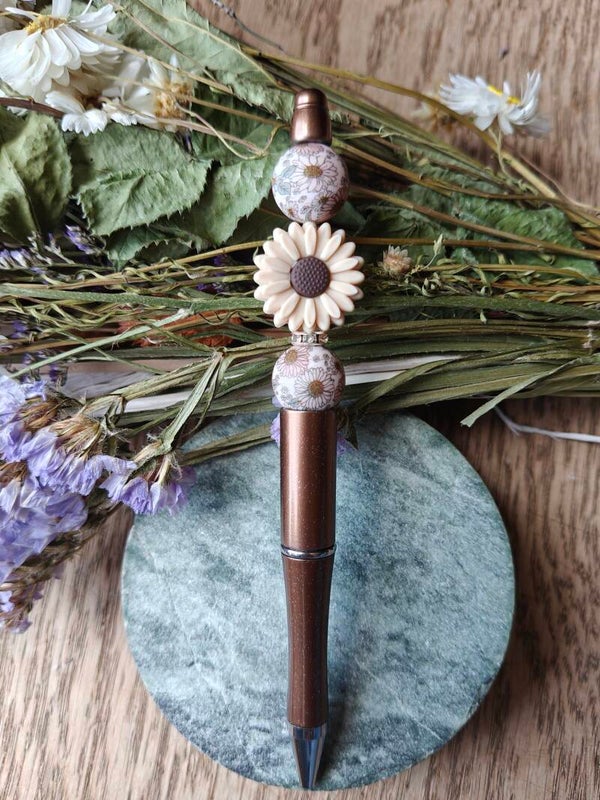 Accessoires: kralenstylo bloem