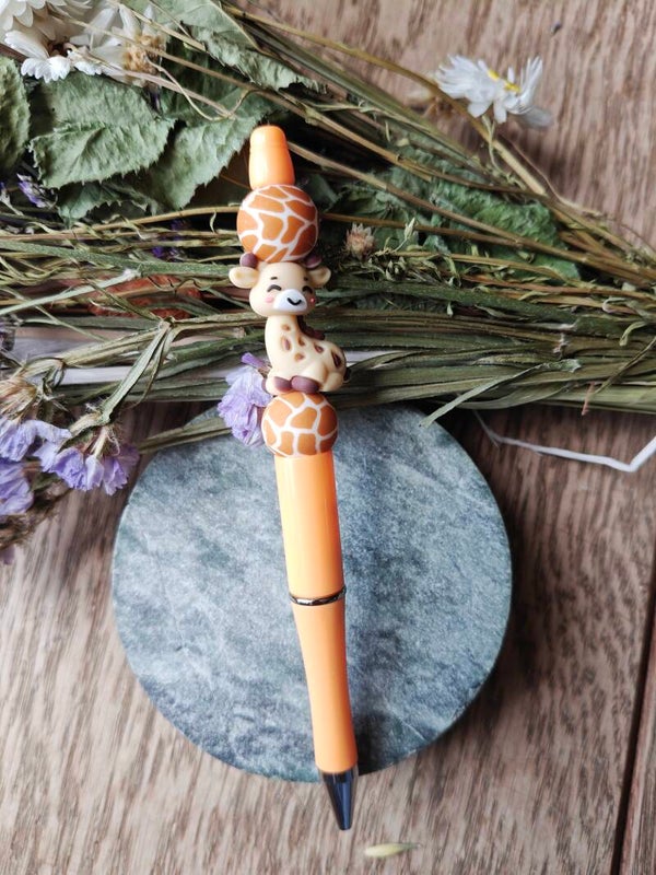Accessoires: kralenstylo giraf