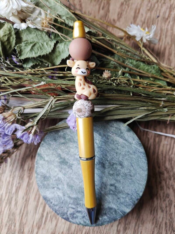 Accessoires: kralenstylo giraf