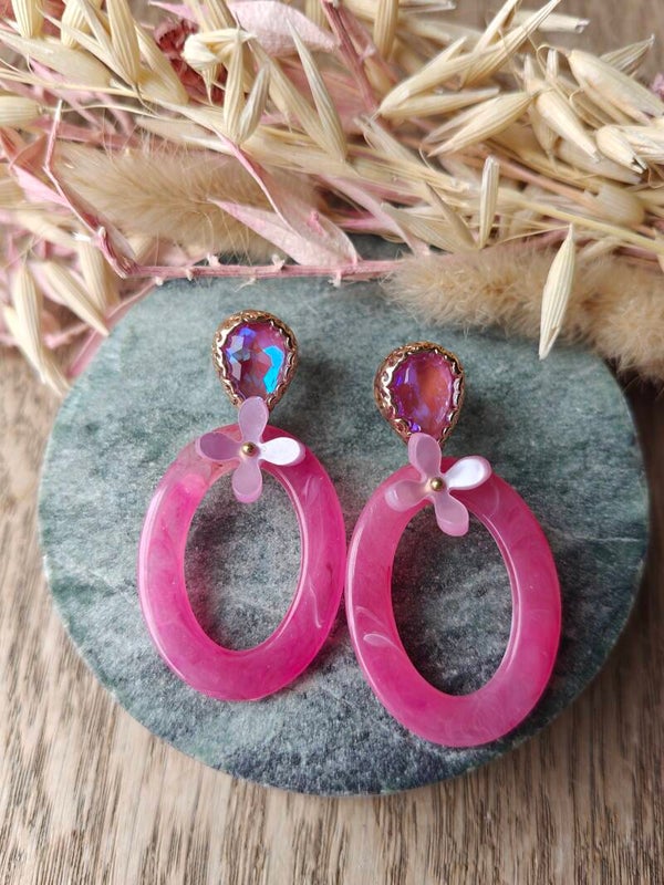 Oorbel: Pink Petal Dream Oorbellen (roze)