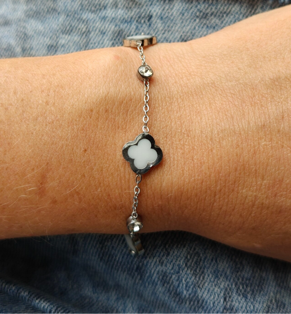 Moedermelk armband: klaver motief