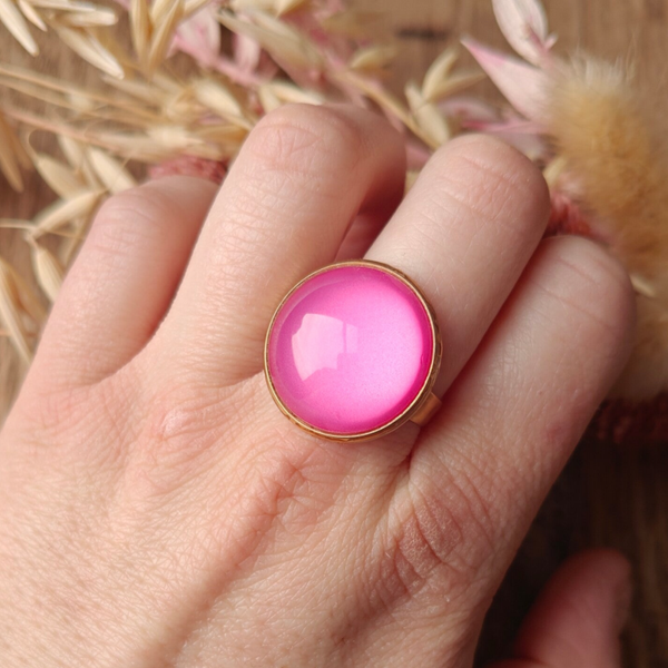 Ring RO9: felroze ring