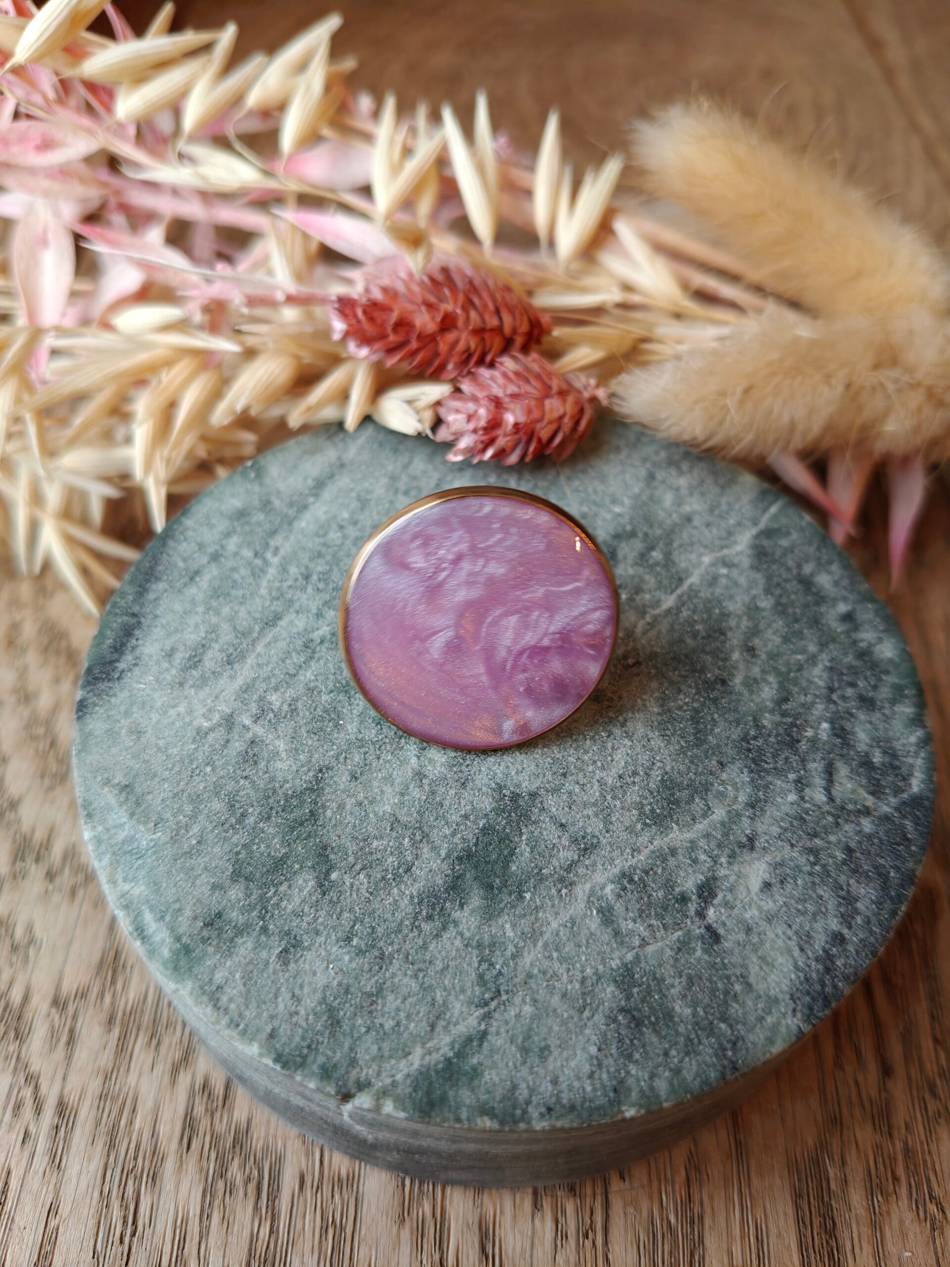 Ring: verstelbare lila ring