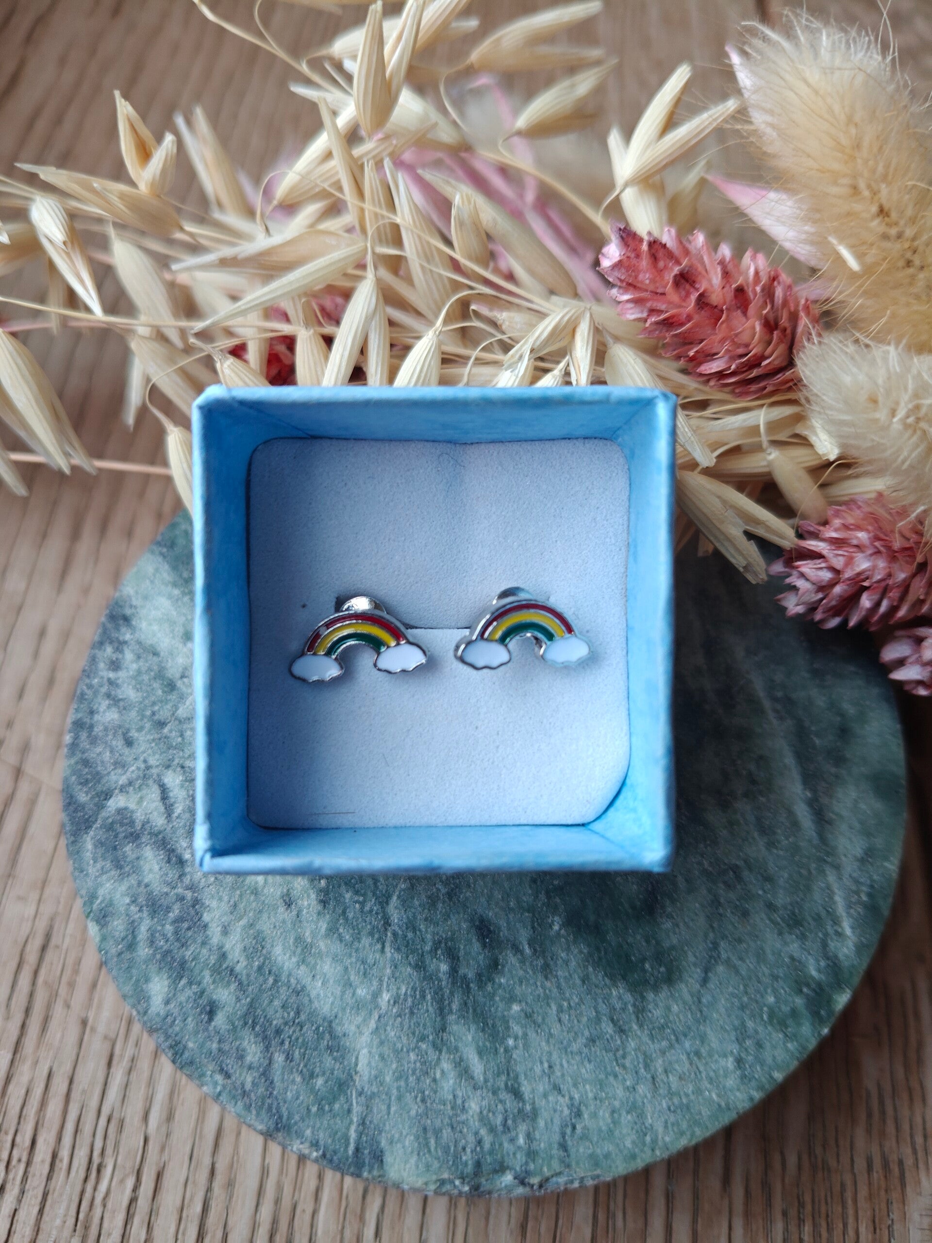 Oorbel KI20: regenboogjes