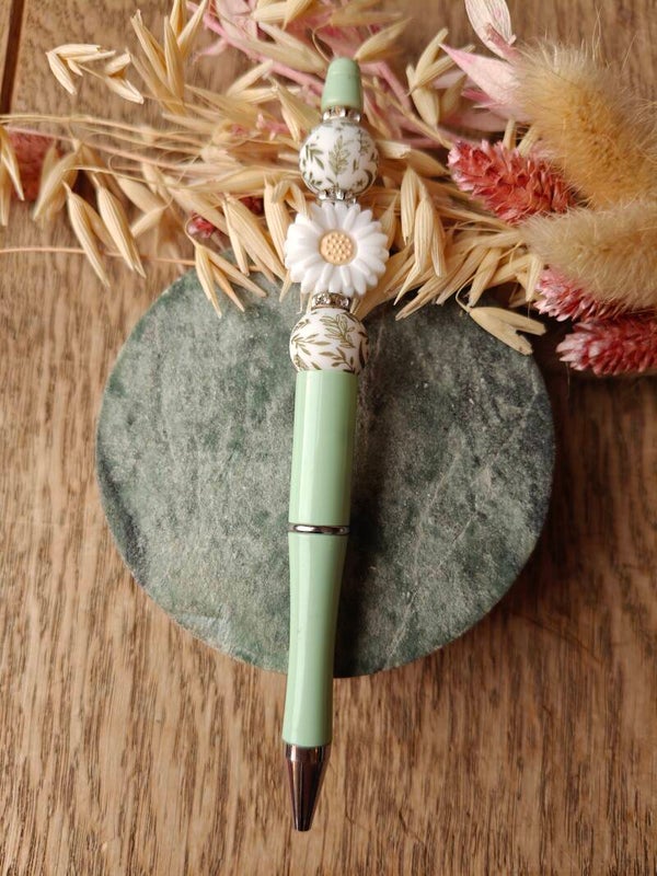 Accessoires: kralenstylo groen