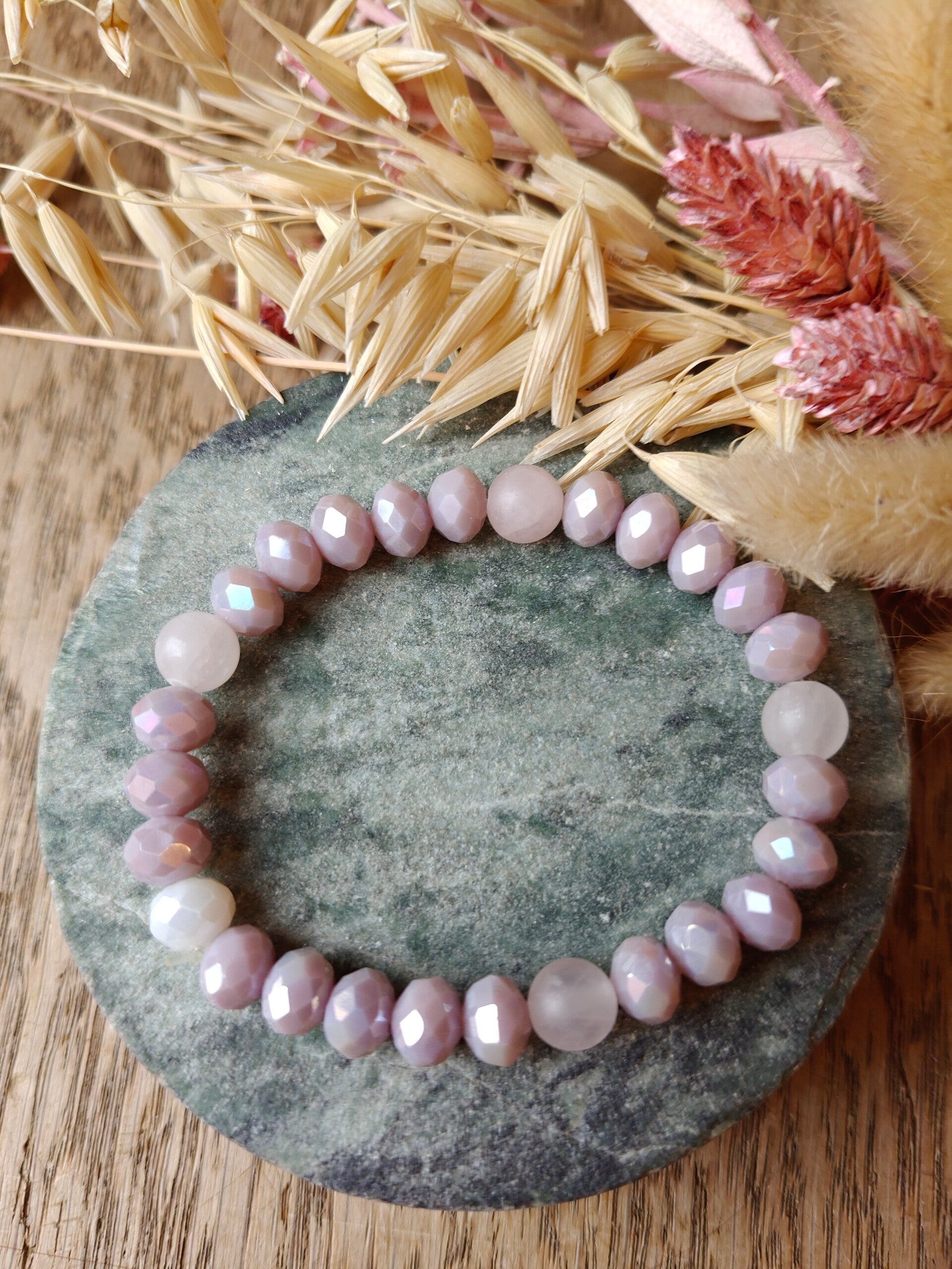 armband etalage 1 - 30: lila armbandje