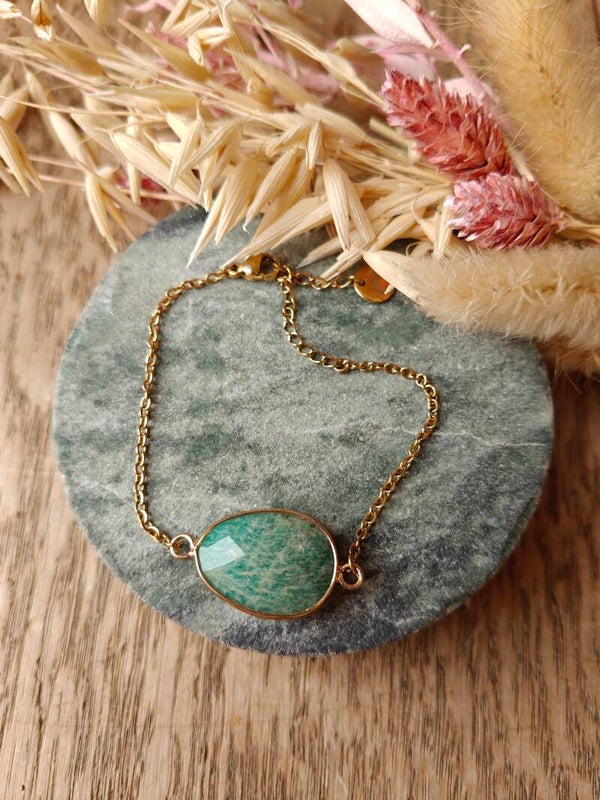 Armband etage 2 -4: armband met groene edelsteen
