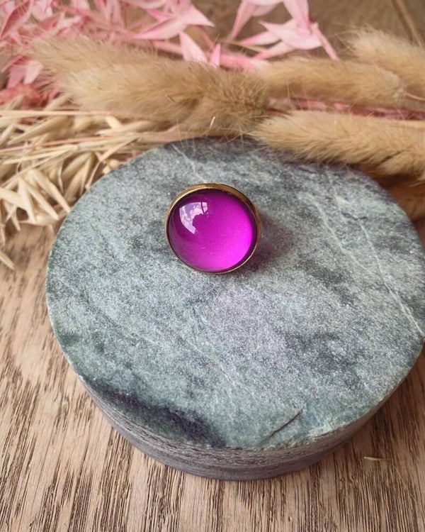 Ring PA3: verstelbare paarse ring