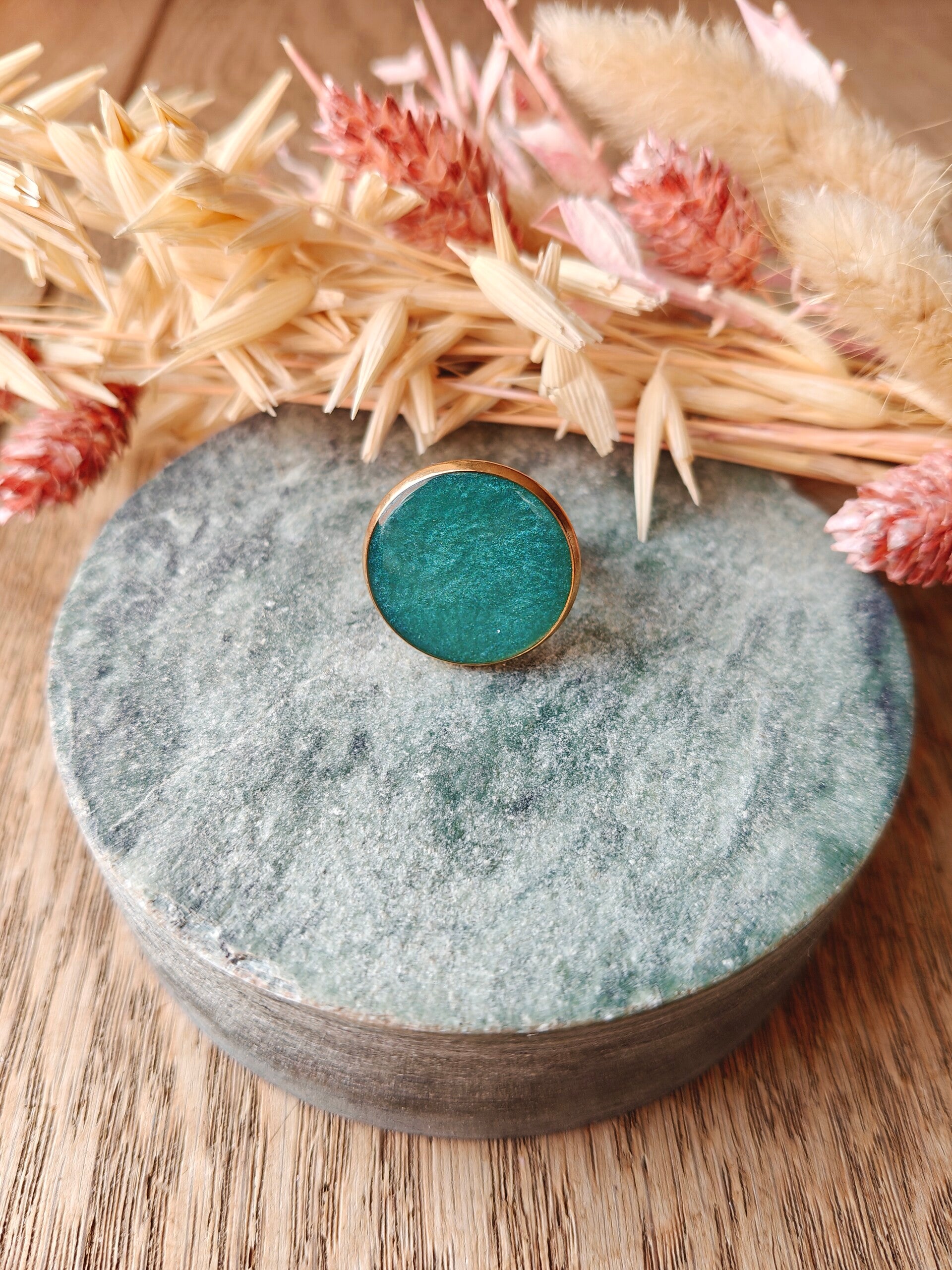 Ring G14: appelblauwzeegroen