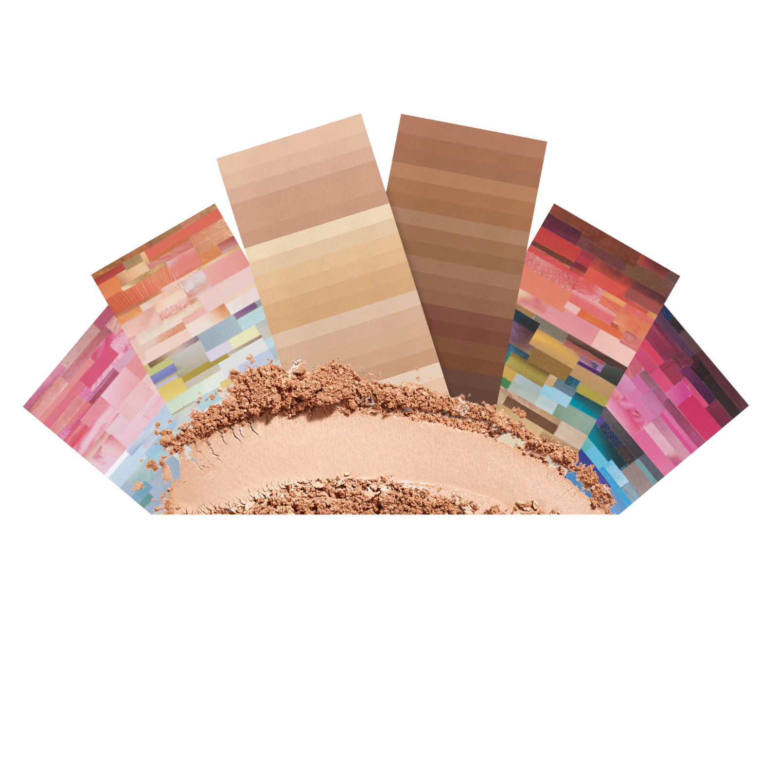 Tools om de exacte huidskleur te bepalen en zo de beste kleur foundation te kunnen matchen. 