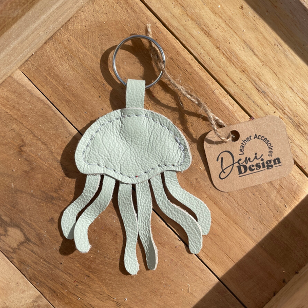 Leren sleutelhanger Kwal