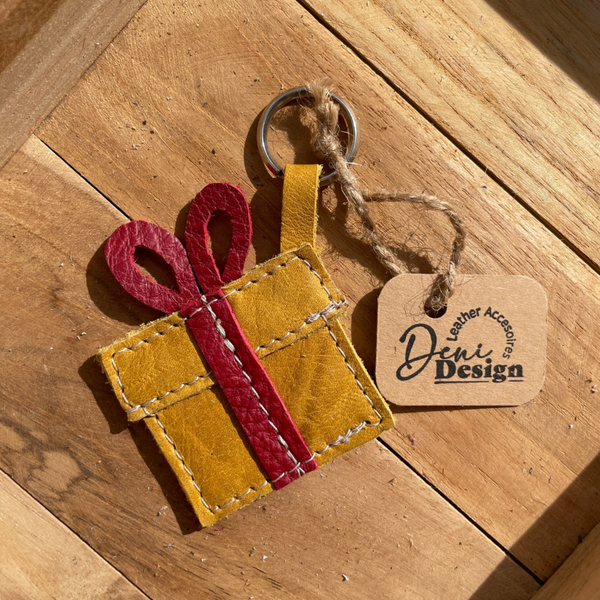 Leren sleutelhanger Cadeau