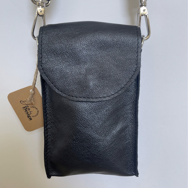 Leren tas Lotus- Zwart