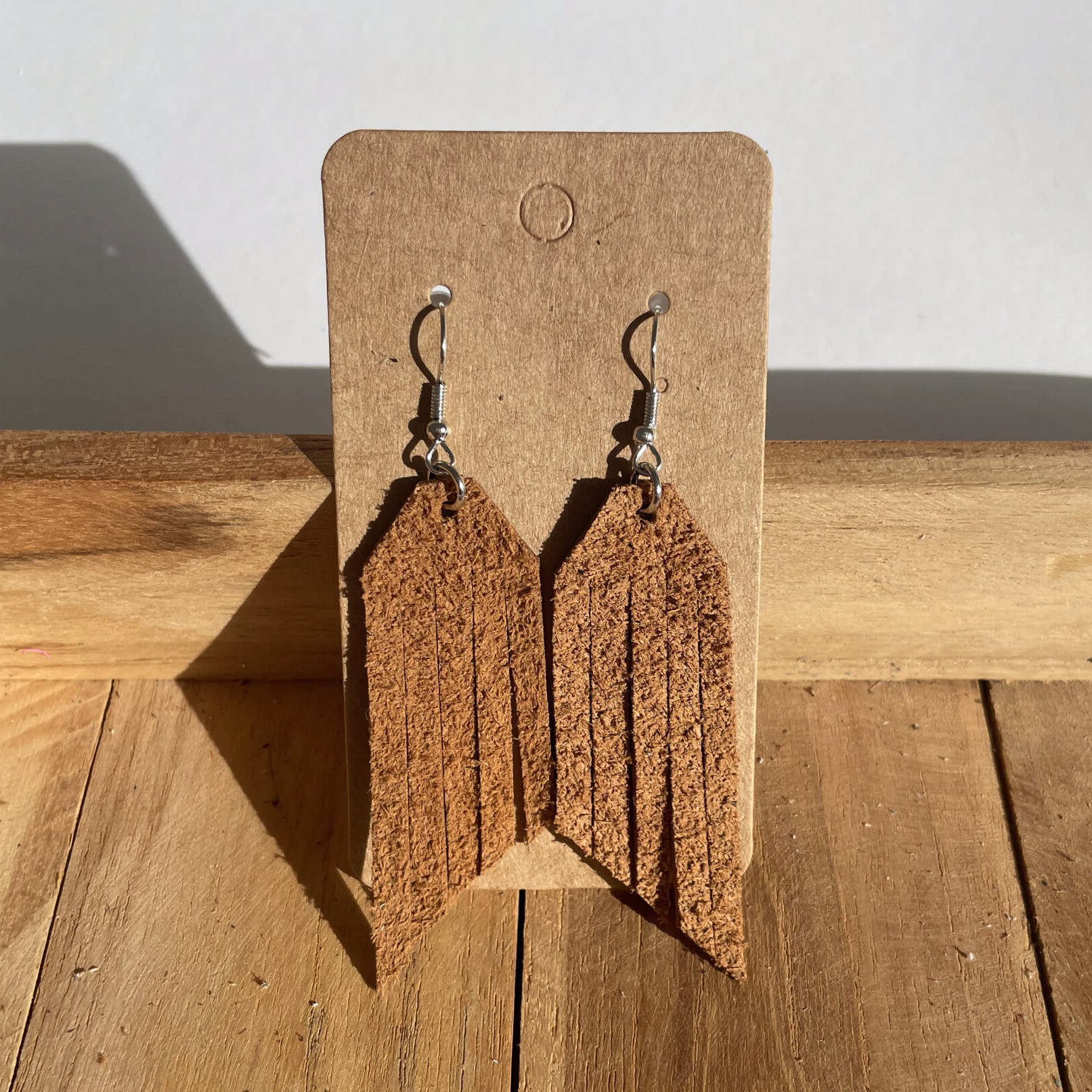 Leren oorbellen Sofie