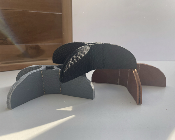 Leren dinerkaars standaard