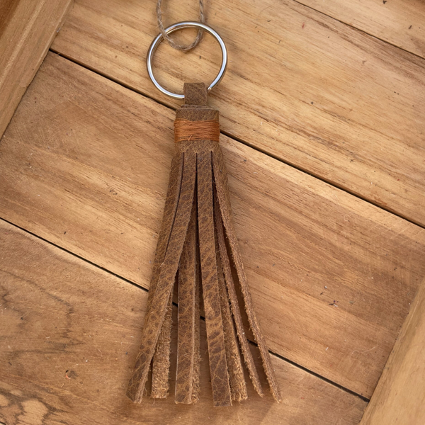 Leren sleutelhanger Klosje