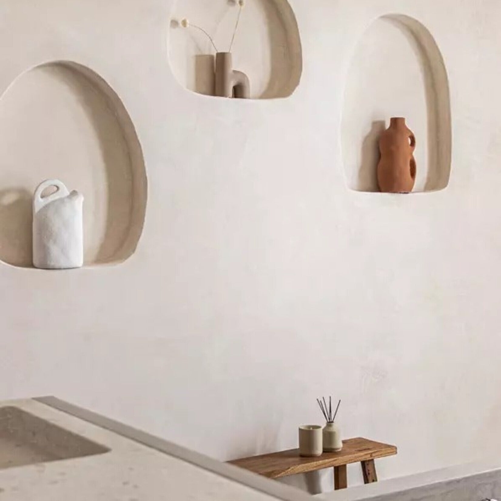 Vazen, klein en groot, structuur en printjes