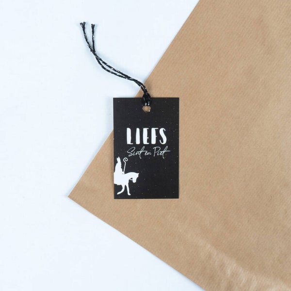 Cadeaulabel "Liefs Sint en Piet"