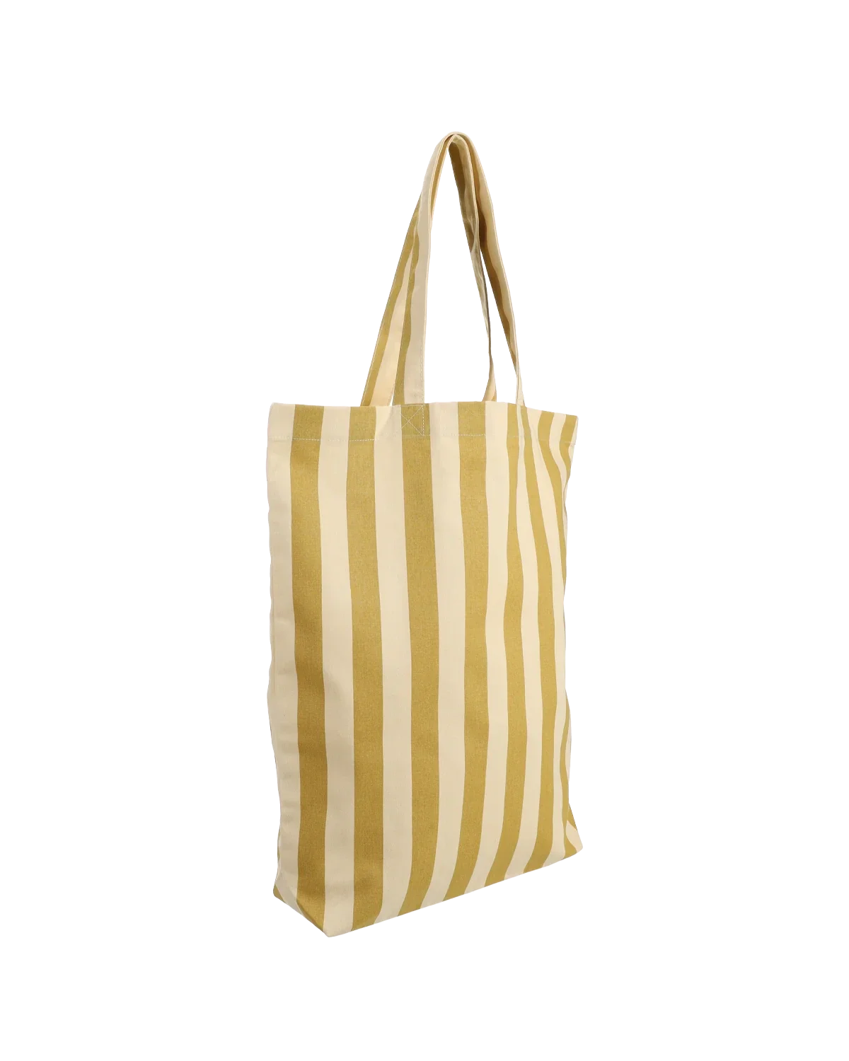 Katoenen Canvastas met Print – Stripes Vanilla Seaweed