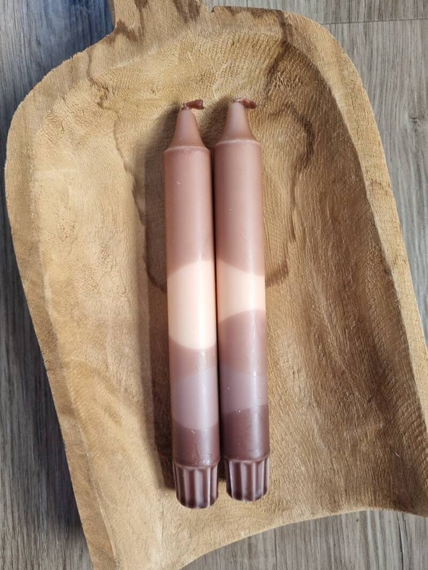 Dip Dye Kaars Bruin Terra