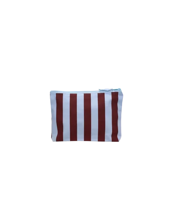 Katoenen Toilettas Stripes Sky Fig - Stijlvolle Etui met Print