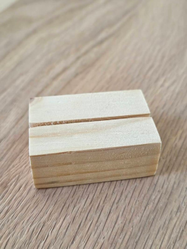 Houten Kaarthouder voor Wenskaarten & Minikaarten – Praktische Kaartenstandaard