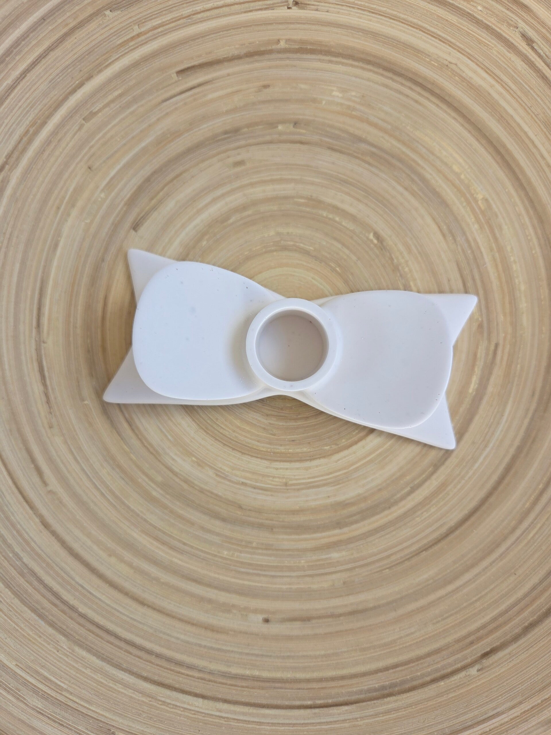 Kaarsenstandaard "Strik" - Wit