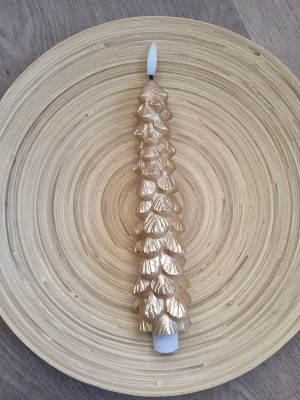 Kerstboom LED Kaars Gold Metallic