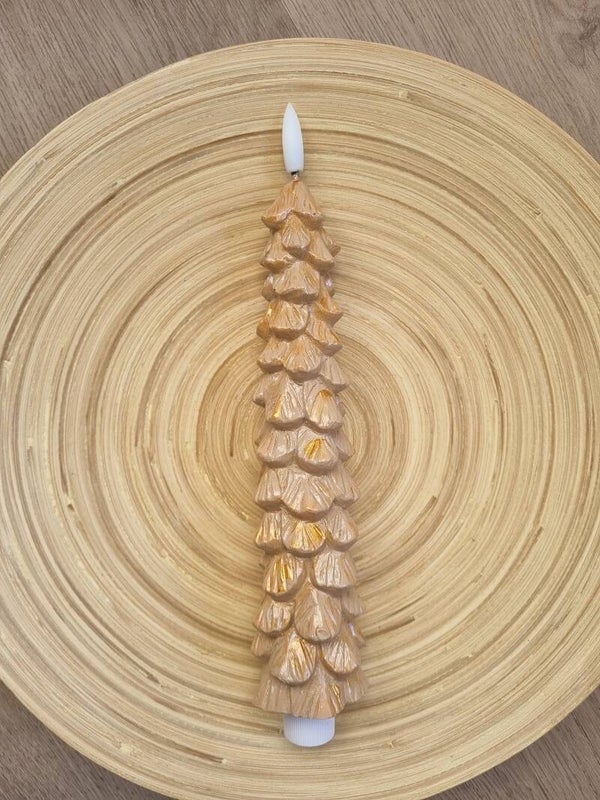 Kerstboom LED Kaars Beige Deluxe