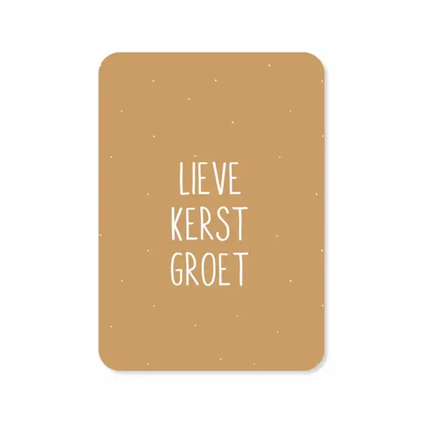 Kerstkaart Lieve Kerstgroet