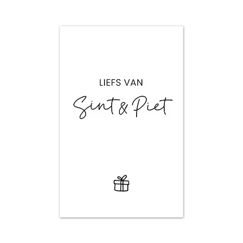 Minikaartje "Liefs van Sint en Piet"