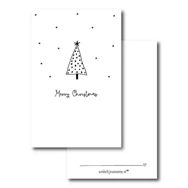 Minikaartje Merry Christmas