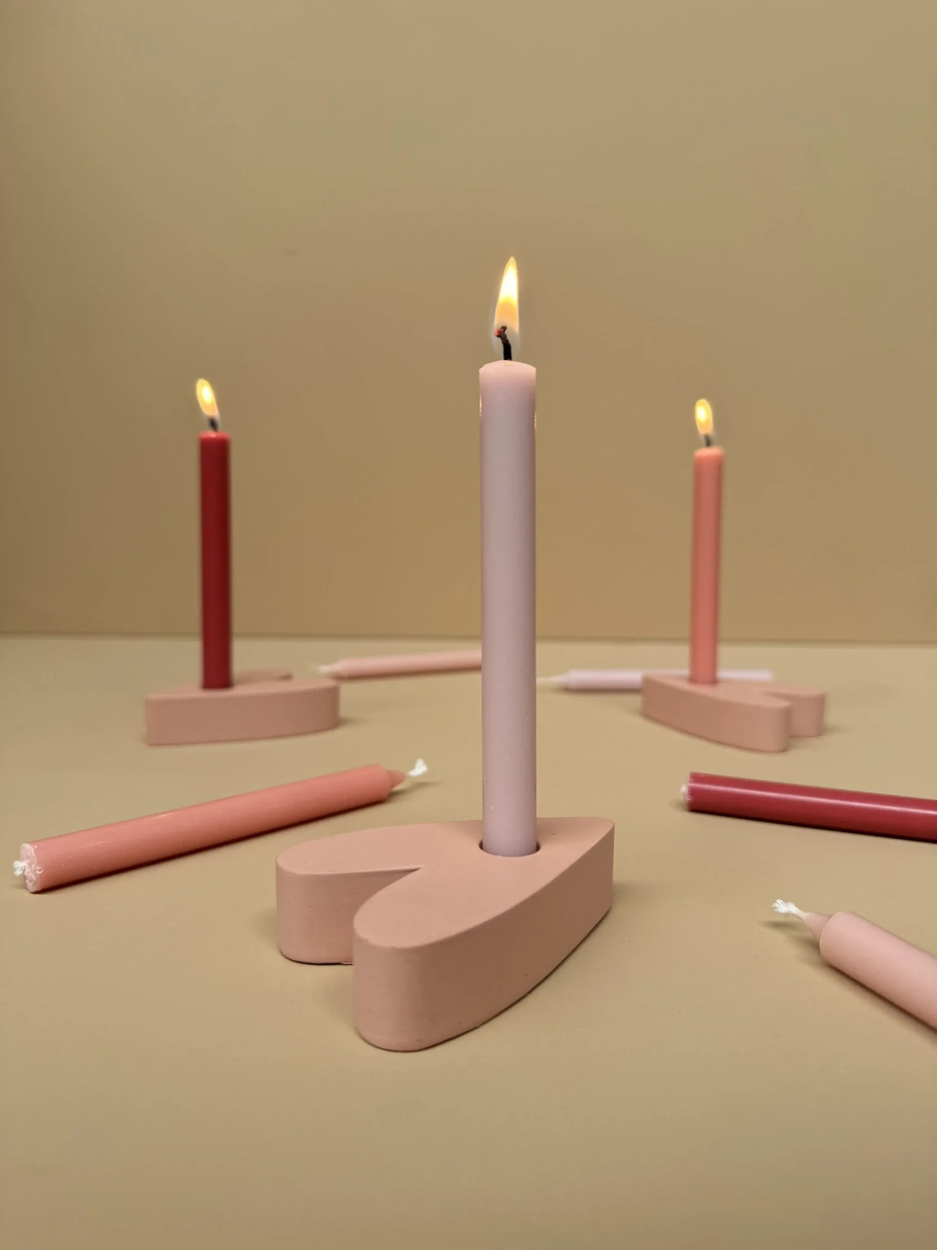 Kandelaar Heart voor potloodkaarsjes - Rustik Lys