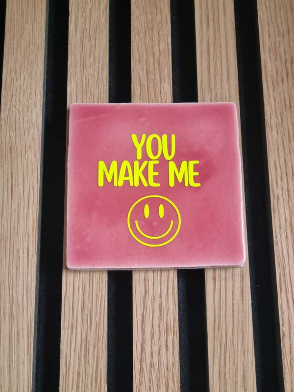 Tegeltje You make me smile
