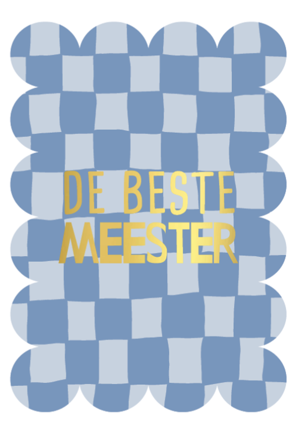 Wenskaart De beste meester
