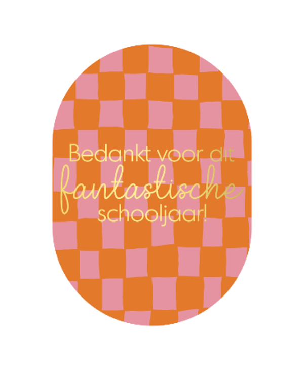 Wenskaart Bedankt voor dit fantastische schooljaar!