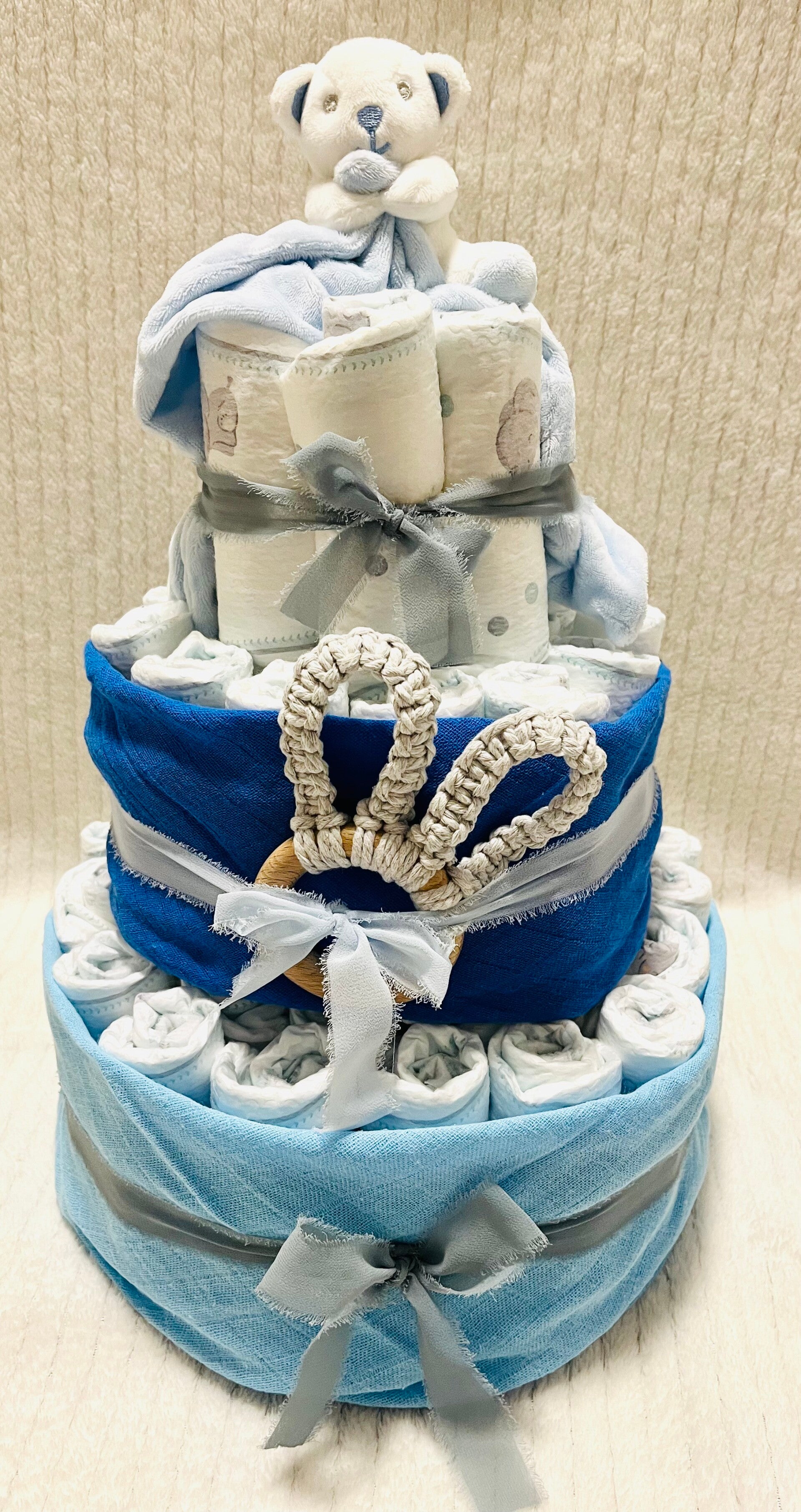Windeltorte gross Blau