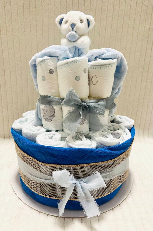 Windeltorte mittel Blau