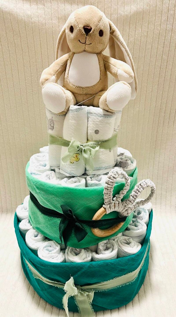 Windeltorte gross Grün