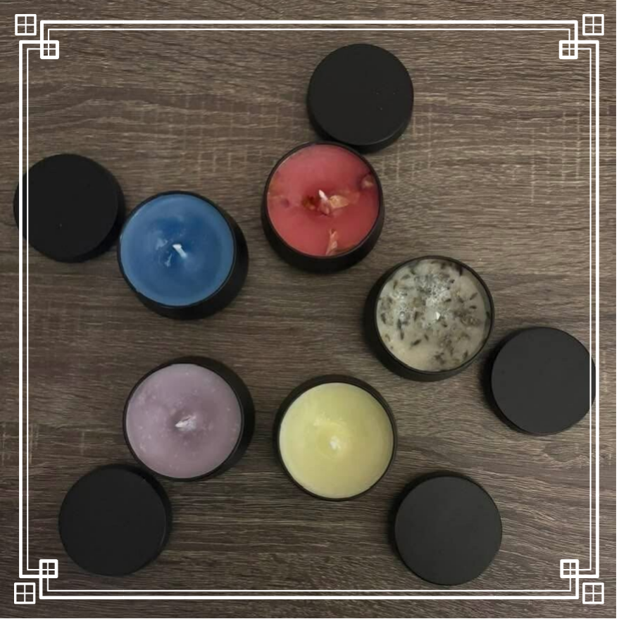 Bougies à différentes fragrances