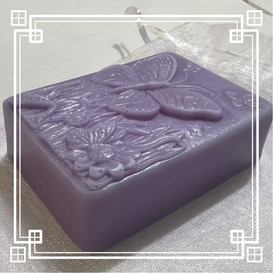 Savon à la lavande avec motif