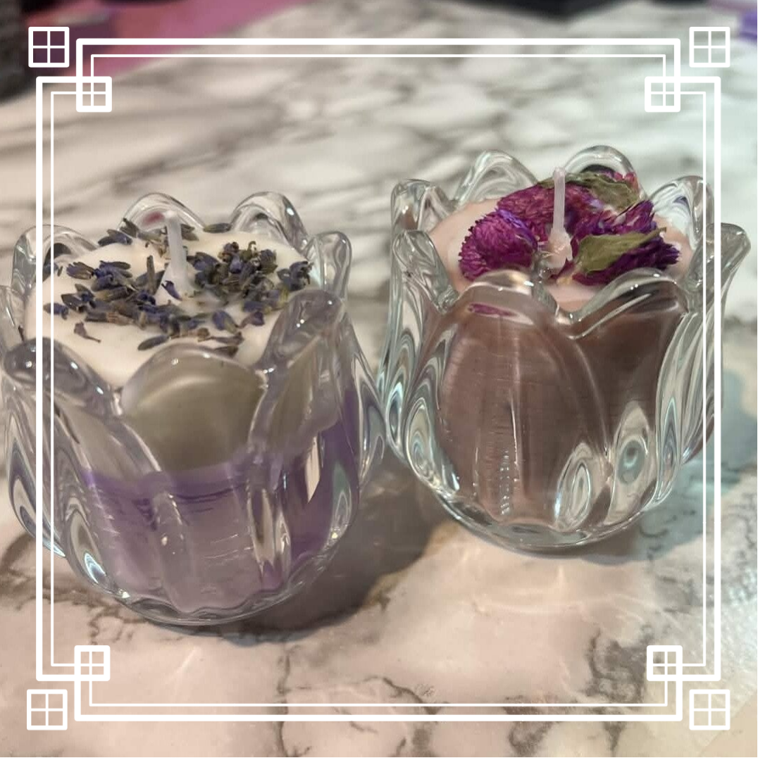 Bougies tulipe à la fragrance de tulipe et la lavande