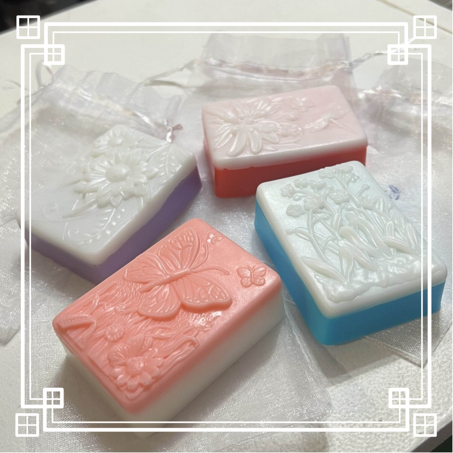 Savon au fruits de la passion avec motif