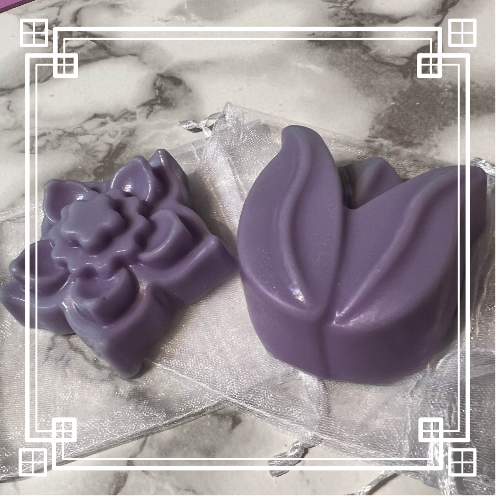 Savon en forme de fleur à la lavande