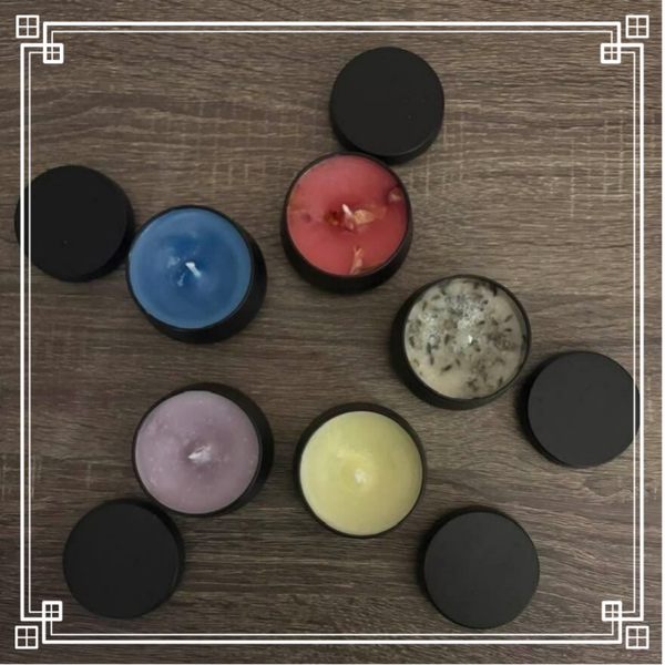 Bougies à différentes fragrances